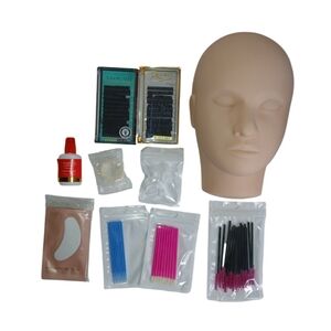 Eyelash Extension Practice Kit with Mannequin Head